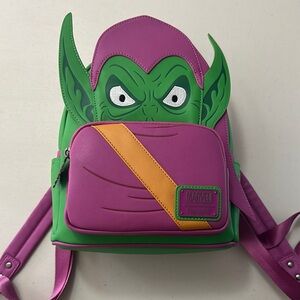 NWT Marvel Loungefly Green and Purple Mini Backpack